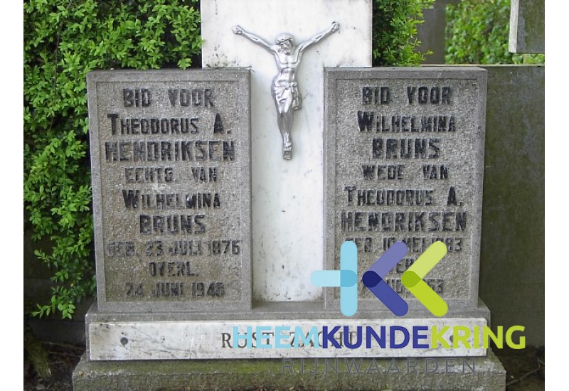 Grafstenen kerkhof Herwen Coll. HKR Th.A.Hendriksen en W.Bruns (262)